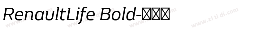 RenaultLife Bold字体转换